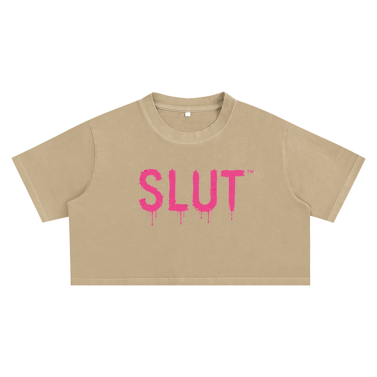 Snow Washed Crop Top slut tee