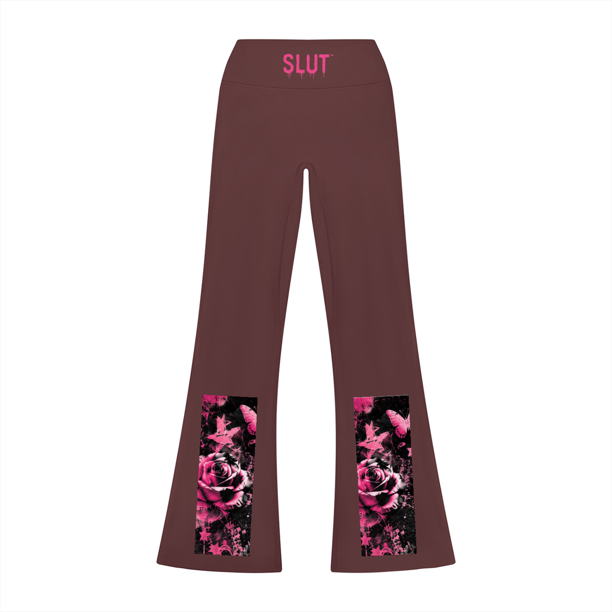 SLUT  Floral Flare Leggings  Strong  Liberated  Unapologetic Thriving