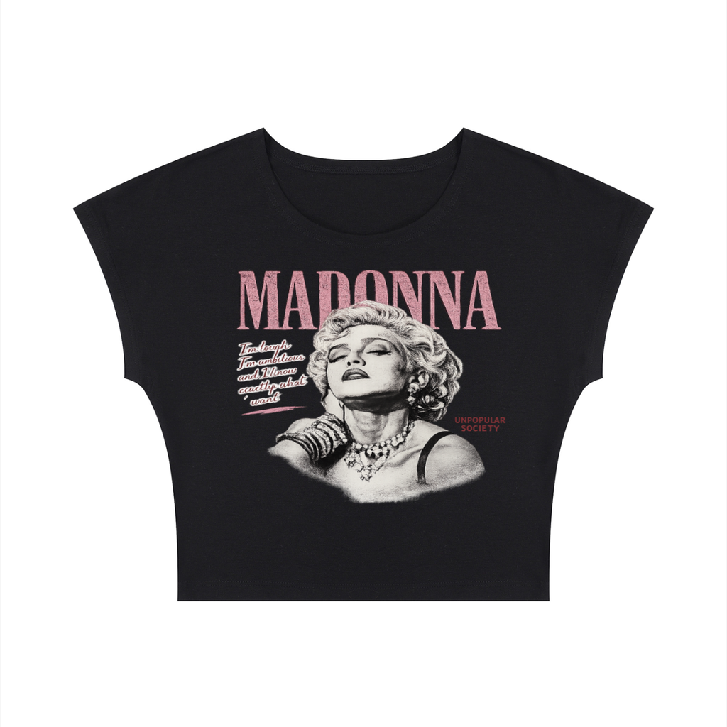Unpopular Society Madonna classic cropped tee product view