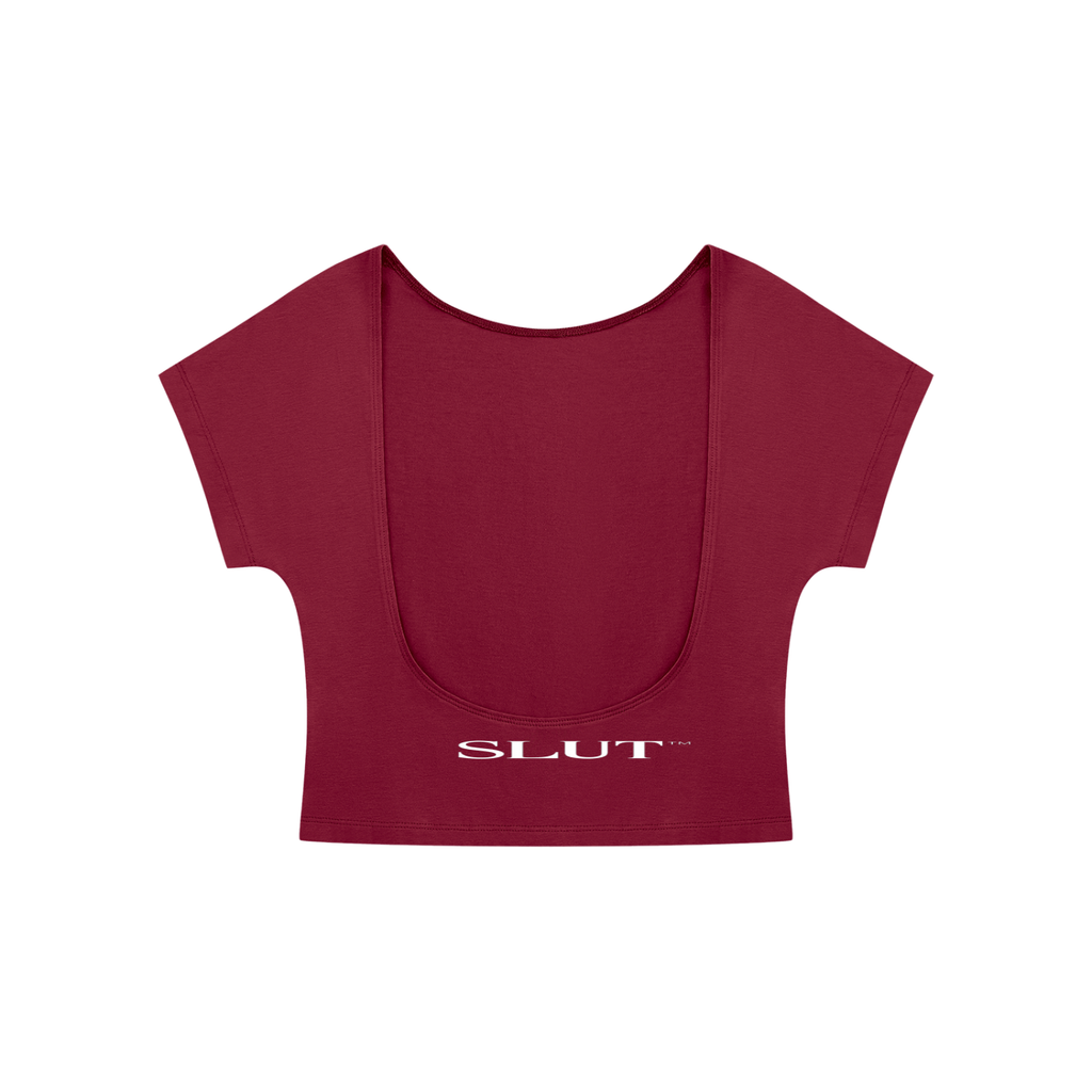Women's SLUT stand on it Open-Back T-Shirt