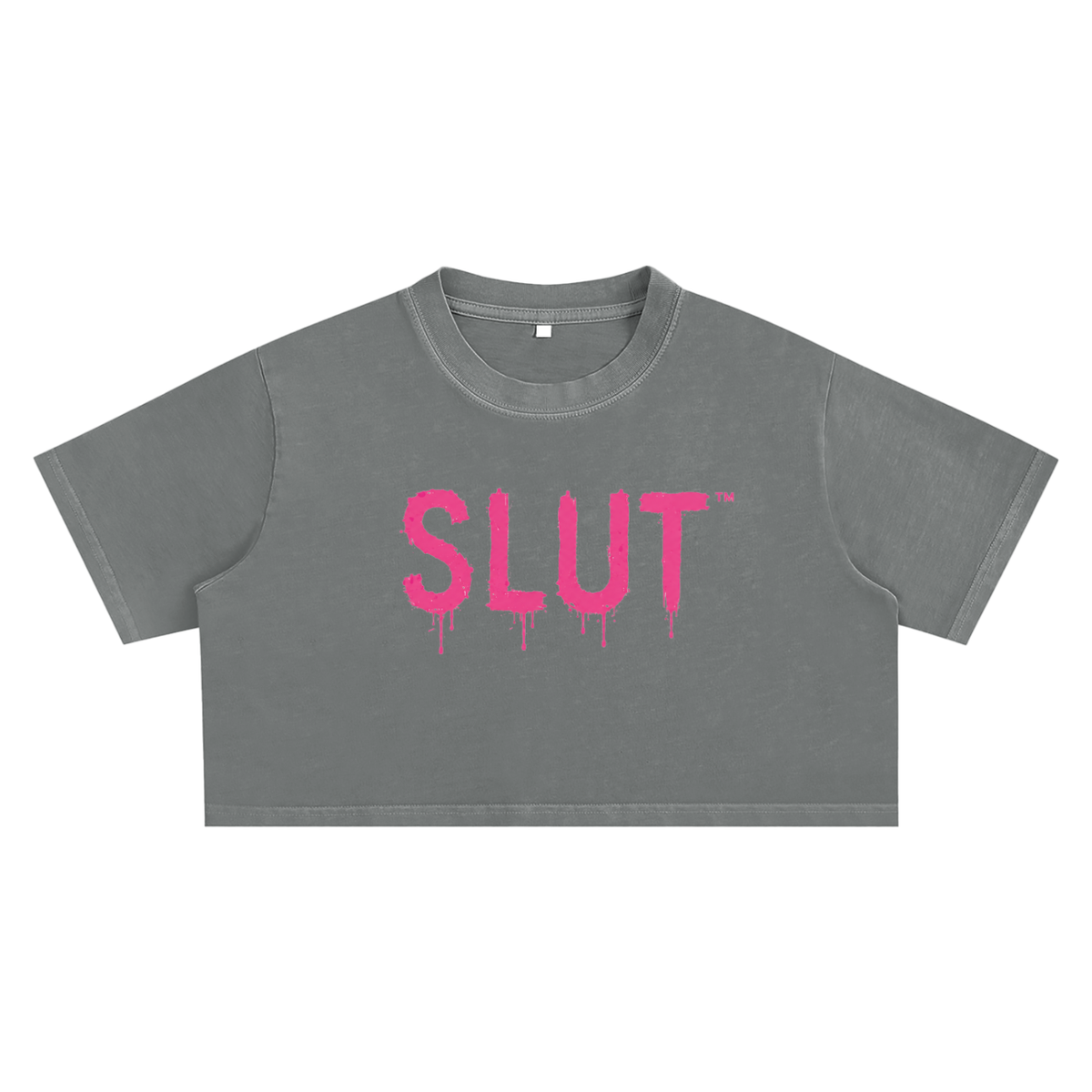 Snow Washed Crop Top slut tee