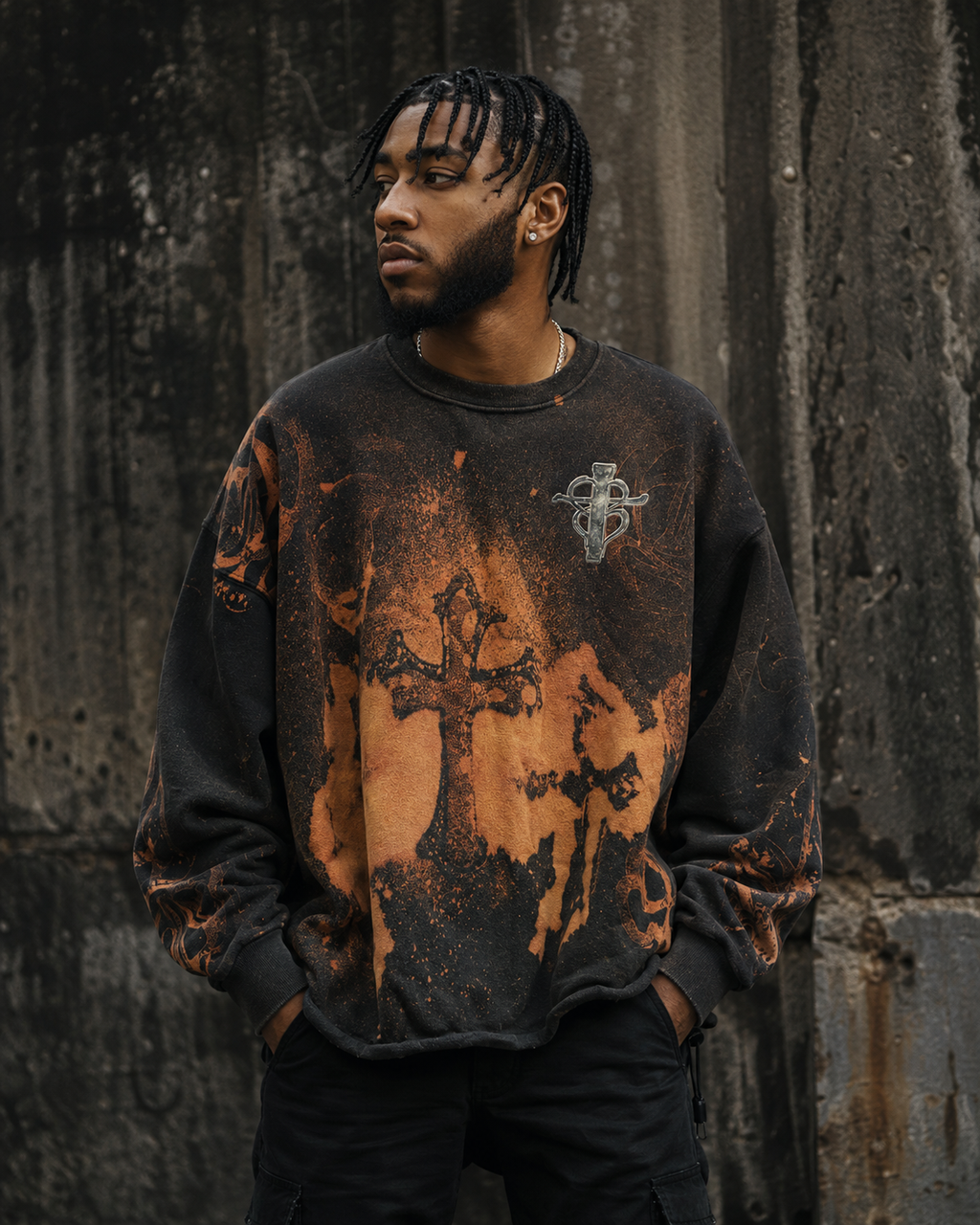 Cross My Heart “Night Owl Relic” 1-of-1 Crewneck