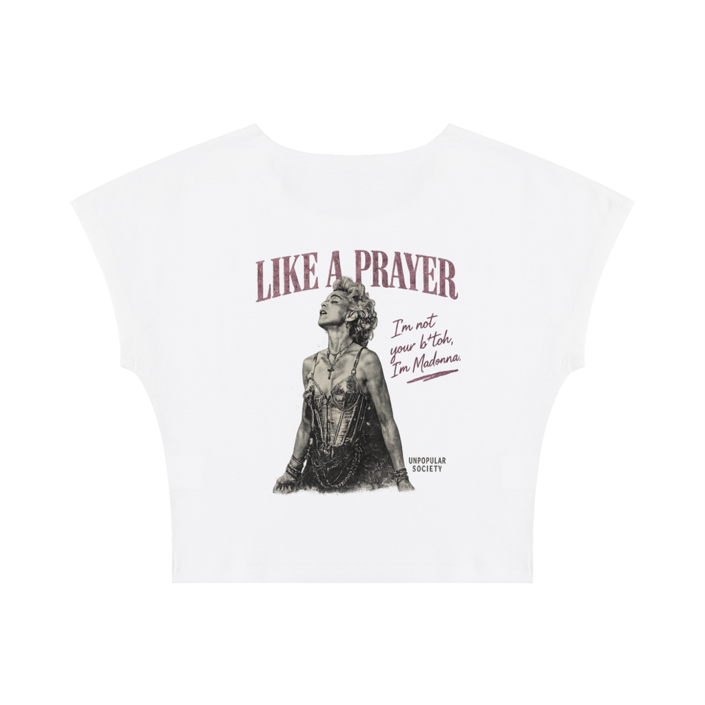 Women's Slim Crop T-Shirt Madonna graphic tee shirts