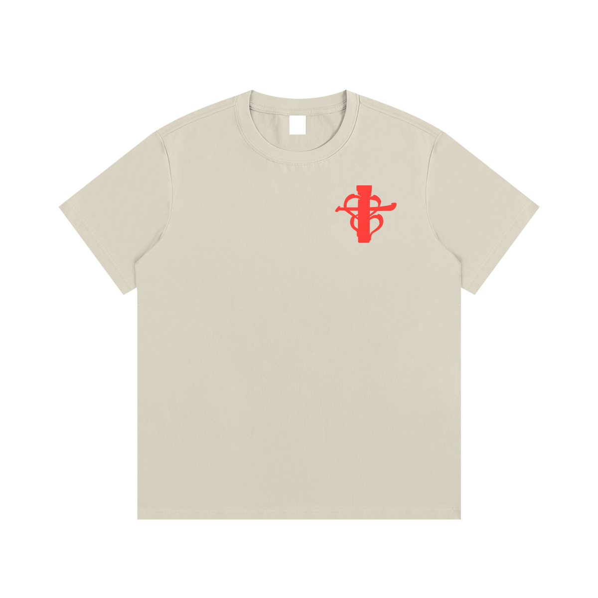 Cross my heart Tee Red Flag ship mark