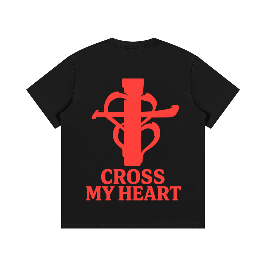 Cross my heart Tee Red Flag ship mark