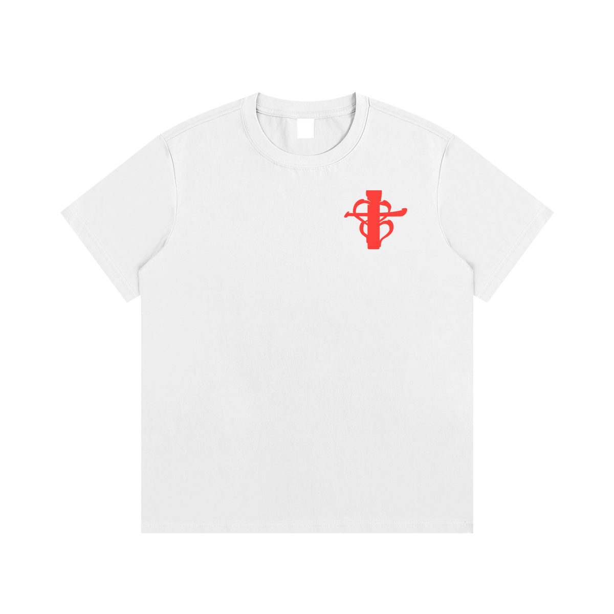 Cross my heart Tee Red Flag ship mark