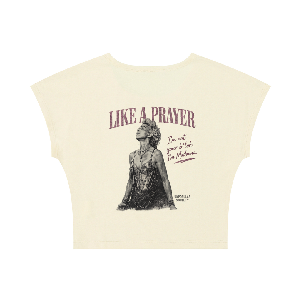 Women's Slim Crop T-Shirt Madonna graphic tee shirts