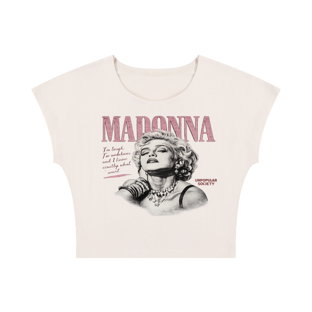 Unpopular Society Madonna classic cropped tee garment detail