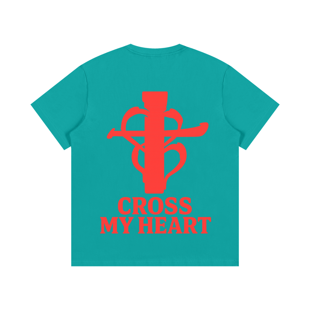 Cross my heart Tee Red Flag ship mark