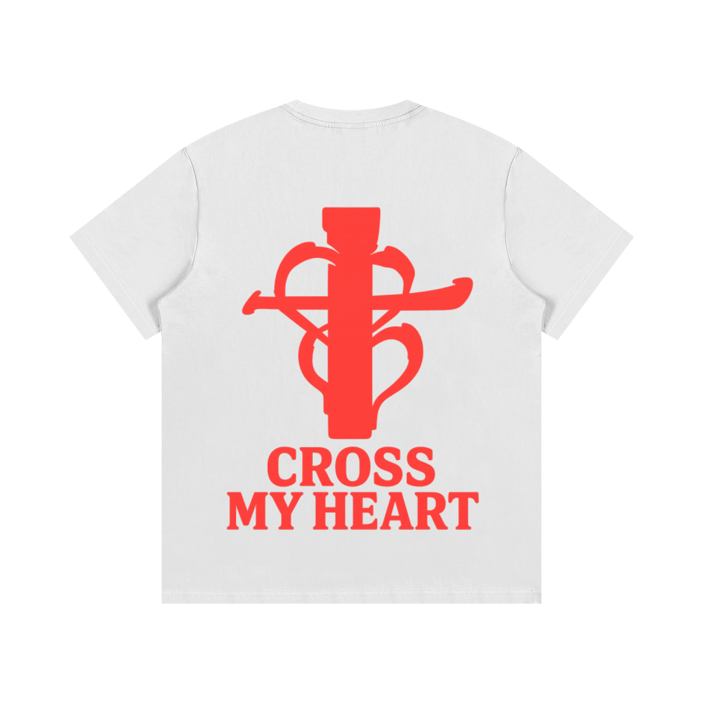 Cross my heart Tee Red Flag ship mark