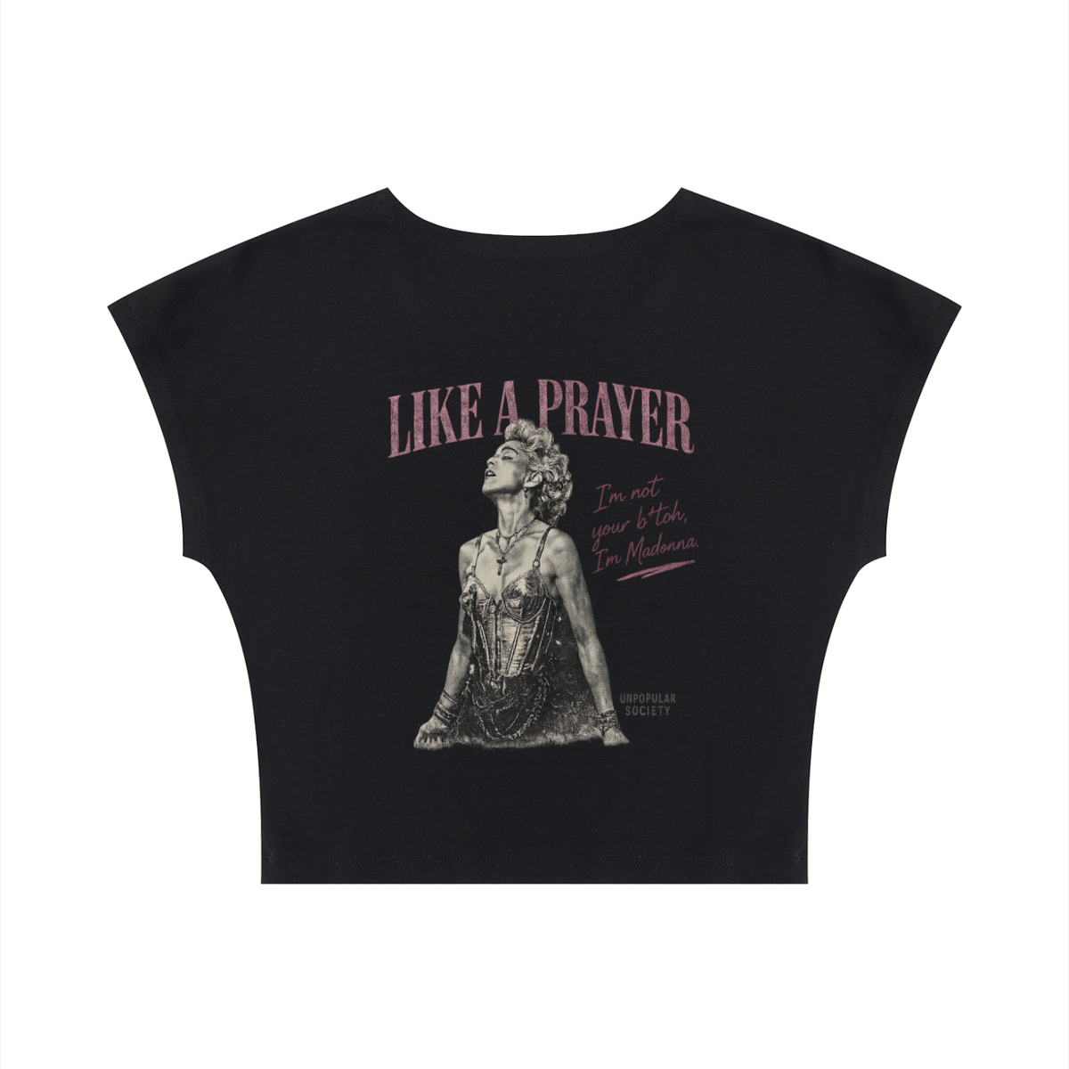 Women's Slim Crop T-Shirt Madonna graphic tee shirts