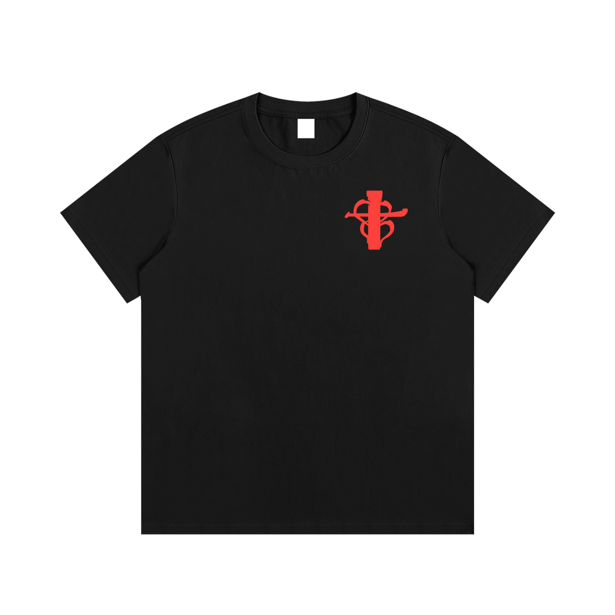 Cross my heart Tee Red Flag ship mark