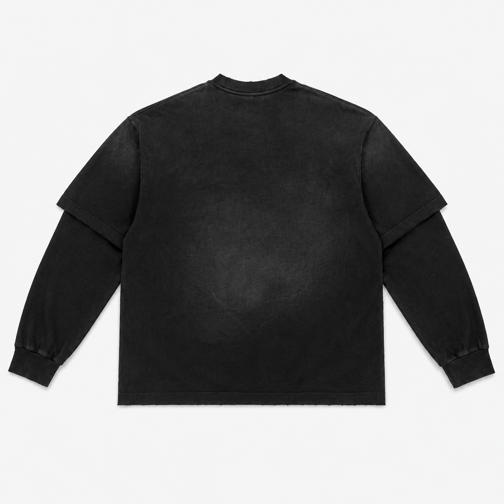 CROSS MY HEART — CMH FLAGSHIP DOUBLE-LAYER LONG-SLEEVE TEE