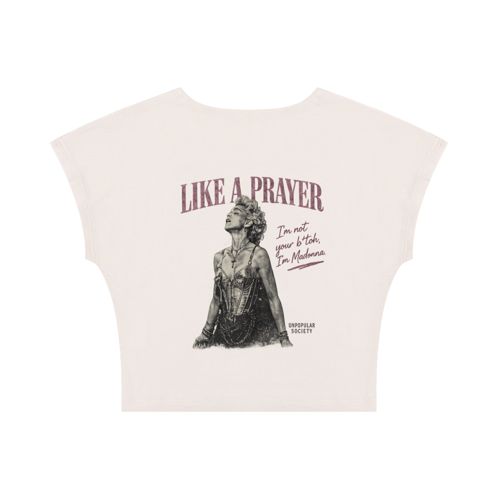 Women's Slim Crop T-Shirt Madonna graphic tee shirts