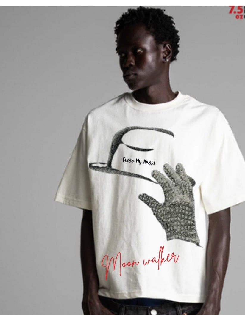 CROSS MY HEART — “MOON WALKER” HEAVYWEIGHT TEE