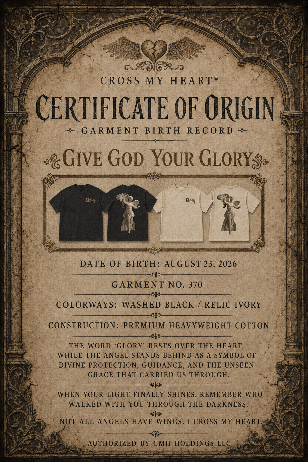 Glory Angel Heavyweight Tee