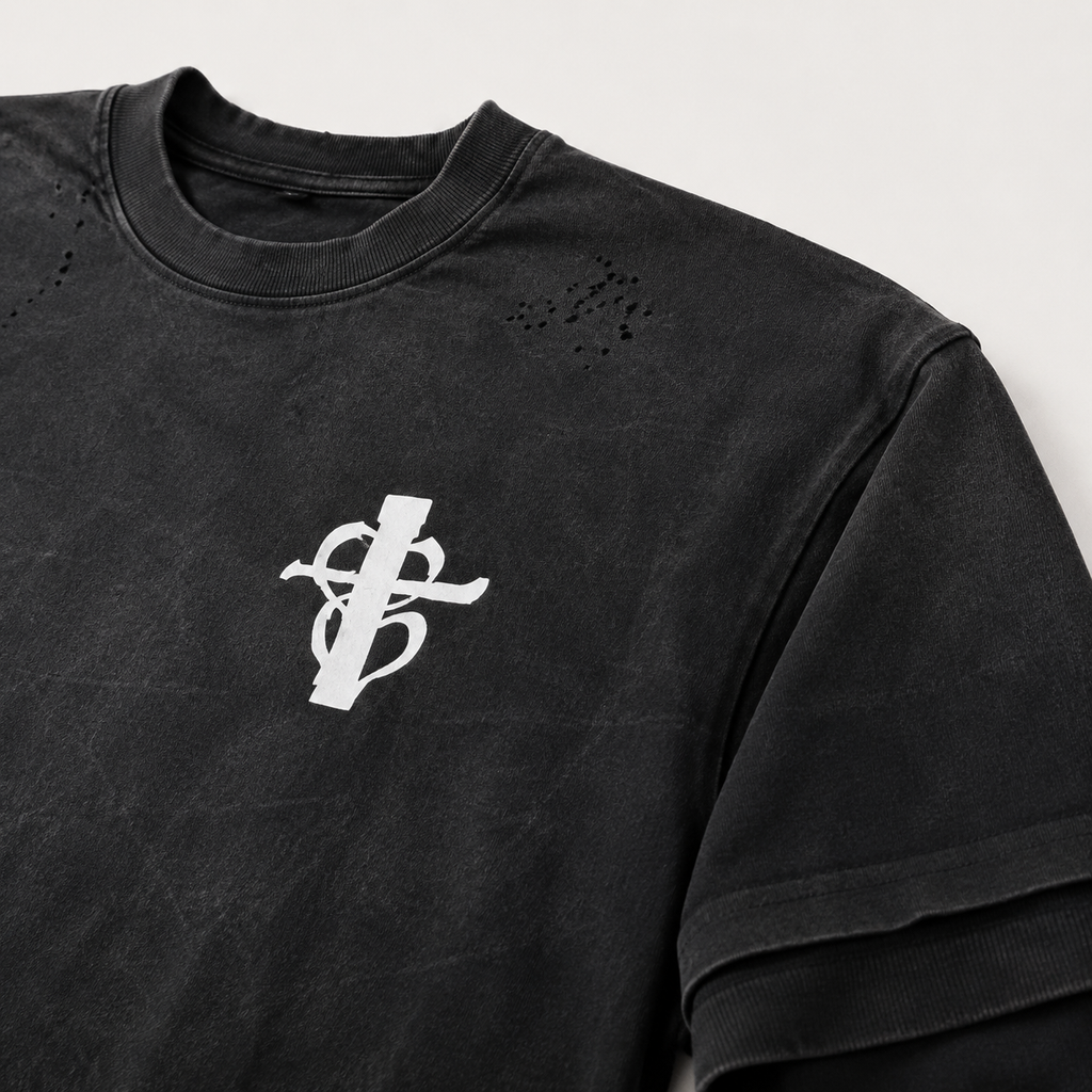 CROSS MY HEART — CMH FLAGSHIP DOUBLE-LAYER LONG-SLEEVE TEE
