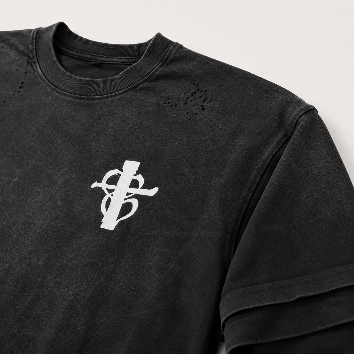 CROSS MY HEART — CMH FLAGSHIP DOUBLE-LAYER LONG-SLEEVE TEE