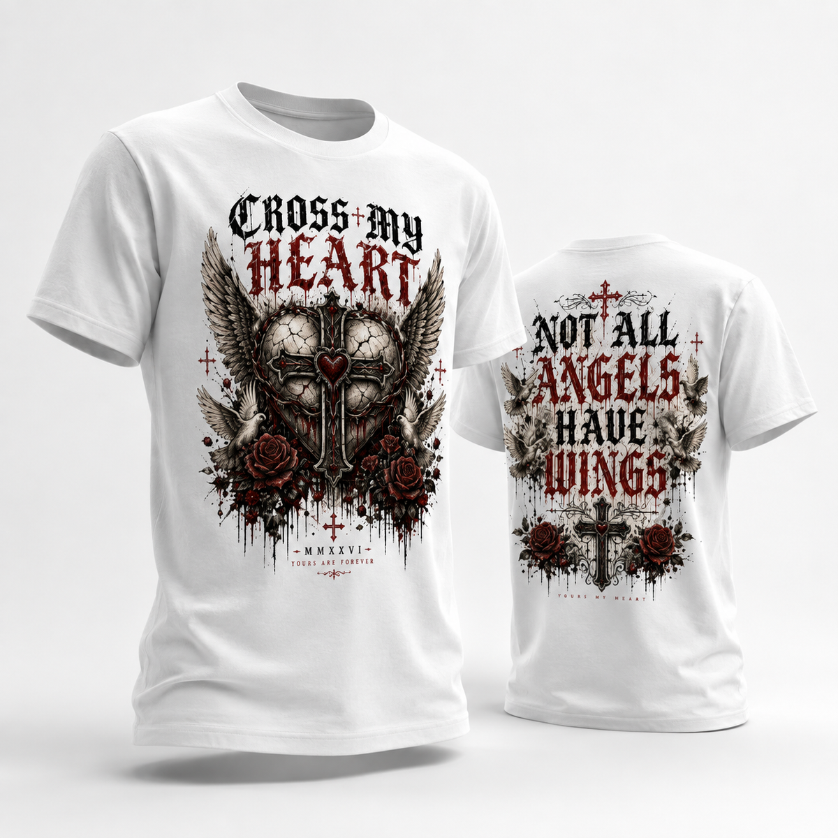 CROSS MY HEART™ “NOT ALL ANGELS HAVE WINGS” TEE