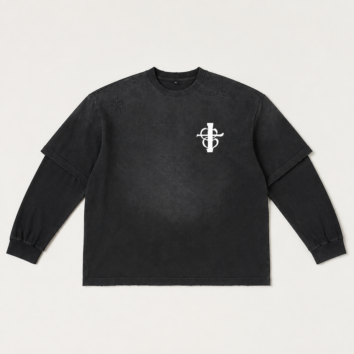 CROSS MY HEART — CMH FLAGSHIP DOUBLE-LAYER LONG-SLEEVE TEE
