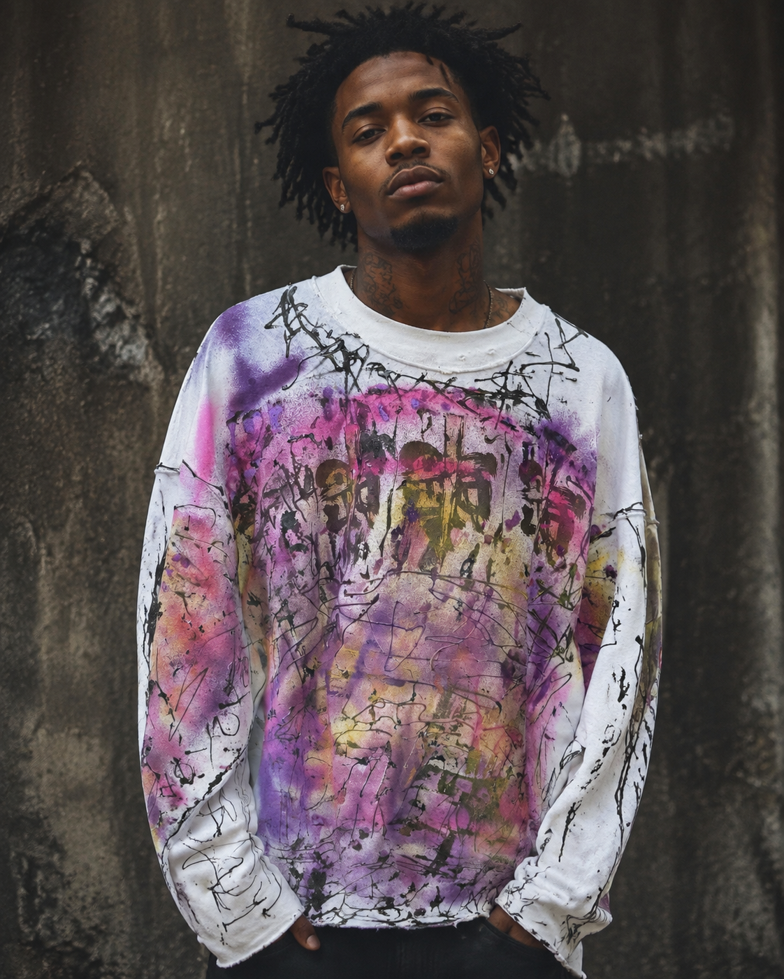 CROSS MY HEART — “PAINT AWAY THE PAIN” 1-OF-1 LONG-SLEEVE