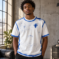 Cross My Heart™ Blue Halo Splatter Tee — One of a Kind