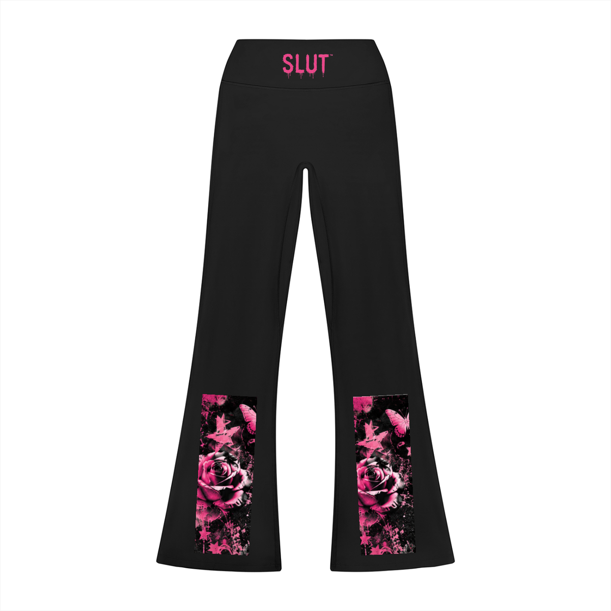 SLUT  Floral Flare Leggings  Strong  Liberated  Unapologetic Thriving