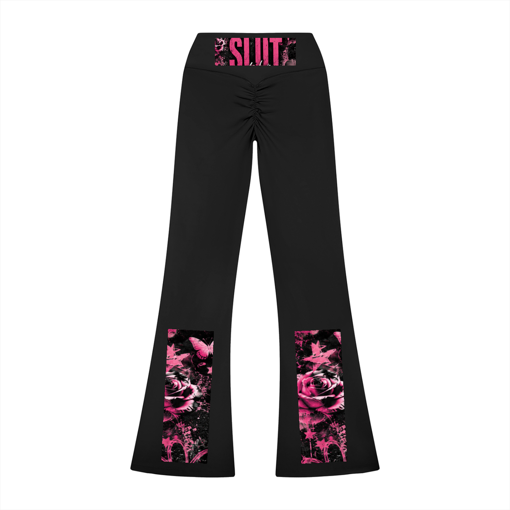 SLUT  Floral Flare Leggings  Strong  Liberated  Unapologetic Thriving