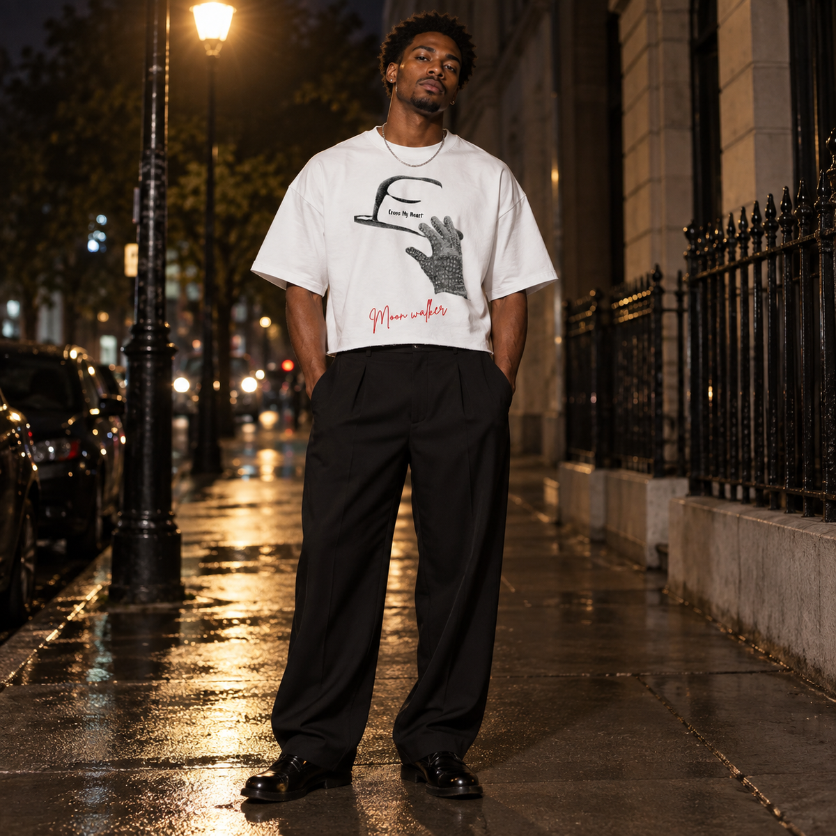 CROSS MY HEART — “MOON WALKER” HEAVYWEIGHT TEE