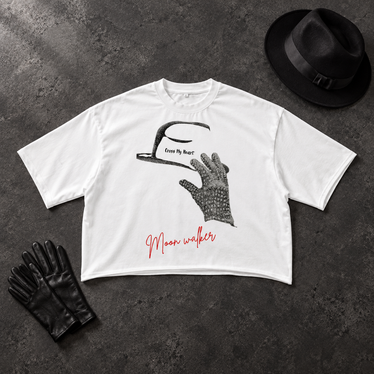 CROSS MY HEART — “MOON WALKER” HEAVYWEIGHT TEE