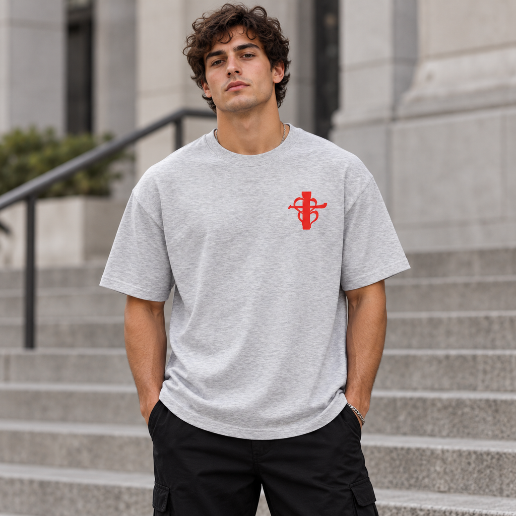 Cross my heart Tee Red Flag ship mark