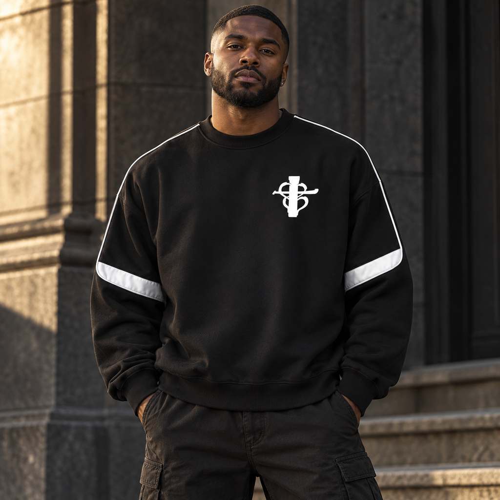 Cross My Heart  Reflective Crewneck