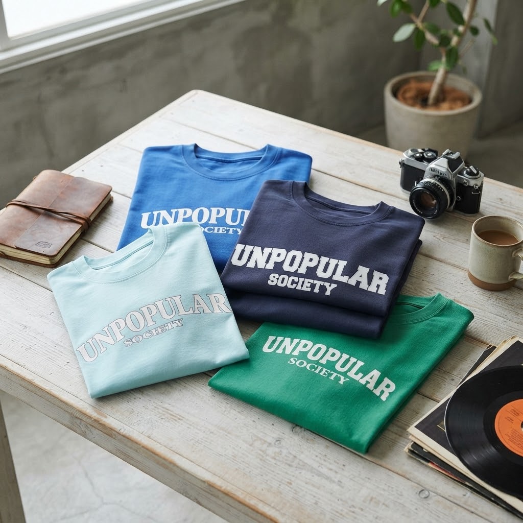 Unpopular society Unisex Classic Crew Neck Cotton T-Shirt
