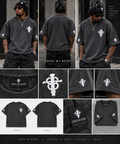Cross My Heart — Charcoal Flagship Oversized Tee