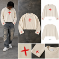 Cross My Heart — Red Cross Cropped Long Sleeve