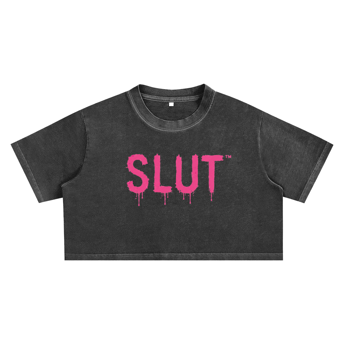 Snow Washed Crop Top slut tee