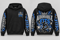 Adorable Fits boys lightning hoodie front and back