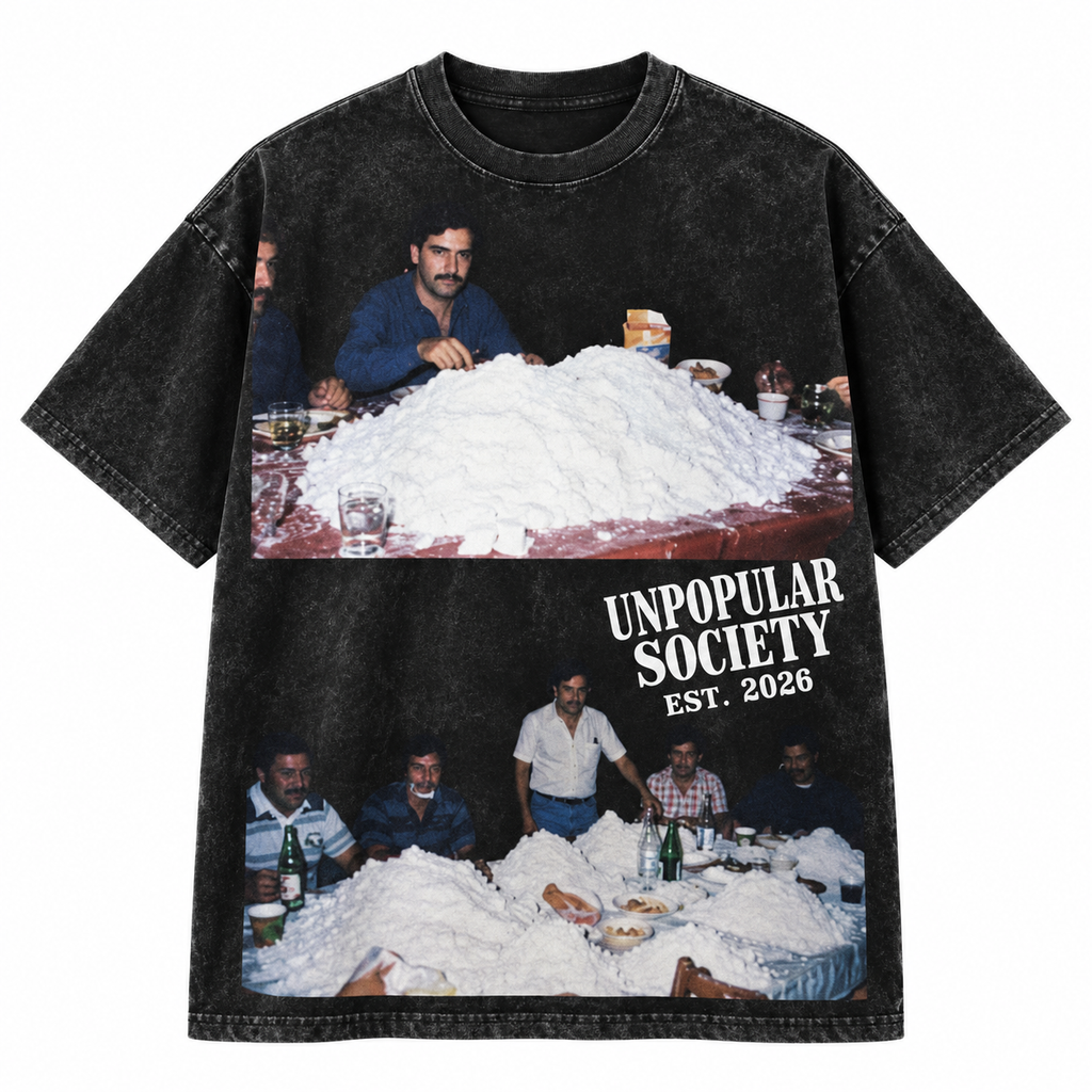 Unpopular Society The Table Archive acid-wash tee product view