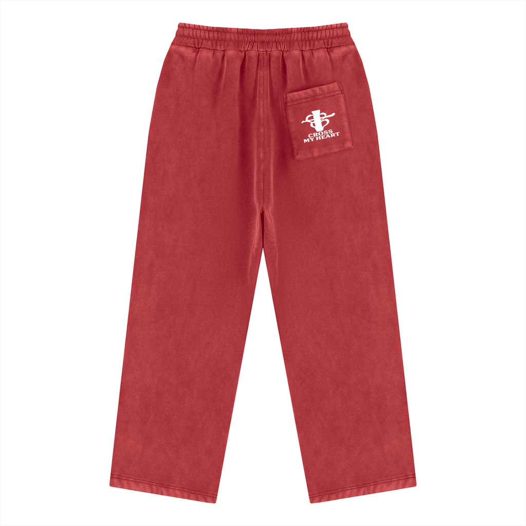 Cross my heart flag ship Unisex Vintage Wash Fleece Sweatpants