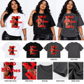 Bad Bitches Only tee available in white, black and charcoal