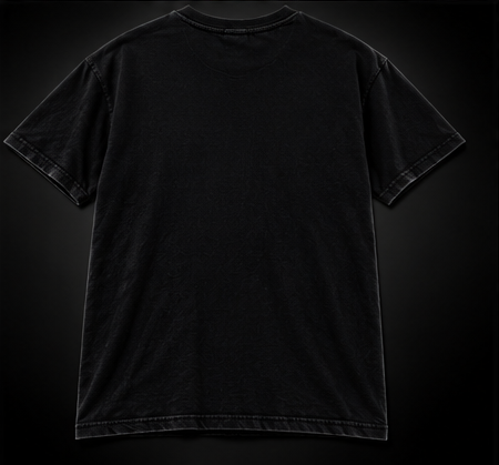 Bad Bitches Only black graphic tee back product view