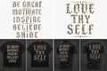 Be Great Motivate Inspire Tee – Black