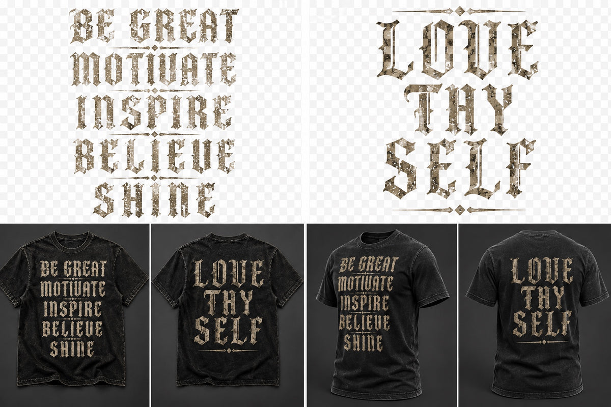 Be Great Motivate Inspire Tee – Black