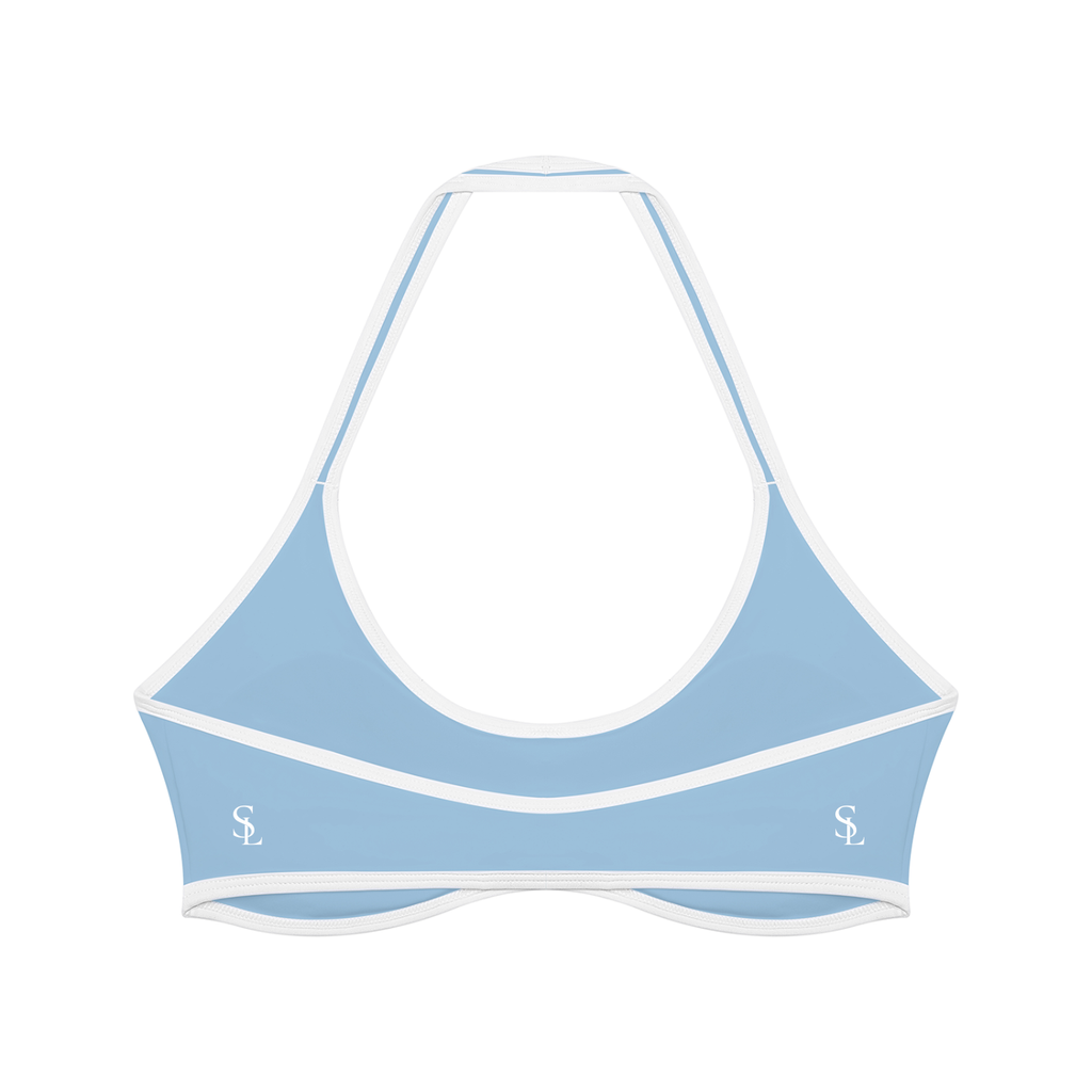 Women's Halter Color Block Yoga Sports Bra