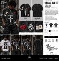 Cross My Heart Balaclava Tee black, white and acid wash model lookbook