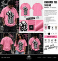 CMH Embrace Tee pink product and model photos