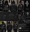 Cross My Heart Five Cross Panel Zip Hoodie lookbook