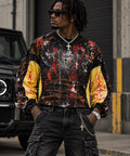 Cross My Heart Painter’s Canvas cropped long sleeve worn by model