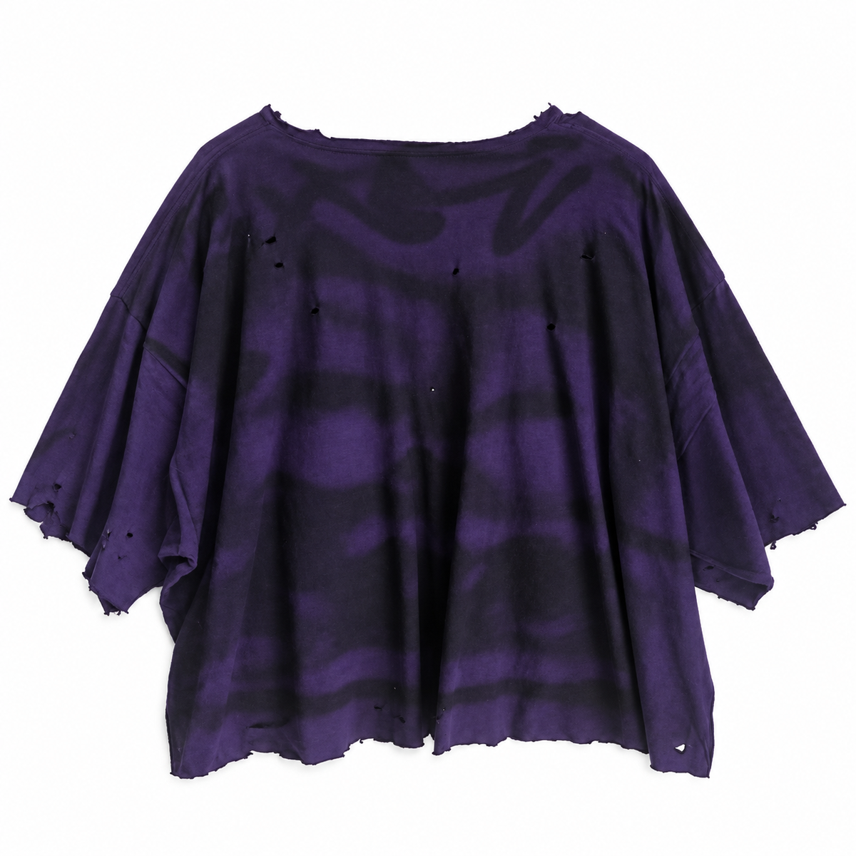 Purple Shadow distressed art top back
