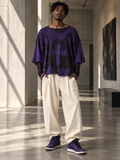 Cross My Heart Purple Shadow 1 of 1 top on model